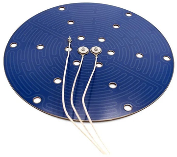 thick film heater with several mounting holes manufactured by SINOMAS